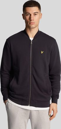 Lyle & Scott Mens Lyle And Scott Loopback Jersey Bomber Jacket in Navy