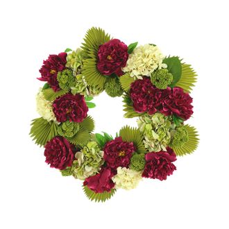 Creative Displays Inc. 28 Peony, Hydrangea and Sedum Wreath