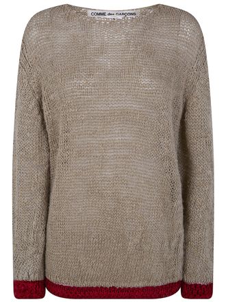 Comme Des Gar&ccedil;ons Round Neck Long Sleeves T-.Shirt