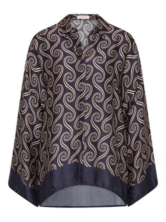 Faithfull The Brand Camicia Cora con stampa - Blu