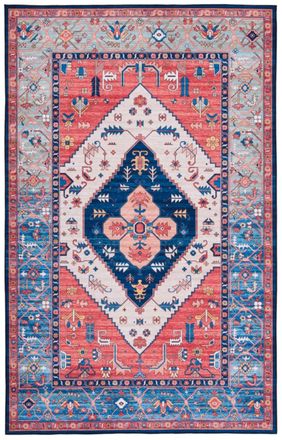 Safavieh Alfombra pelo de poli&eacute;ster &oacute;xido / azul 122 x 183 cm