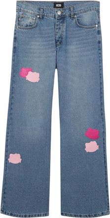 GCDS Wijde Jeans - Heren - Loose Fit Jeans - Blauw - W36 - Katoen - Jeans