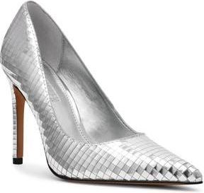 Steve Madden Noir Pointed Toe Pump in Silver Disco at Nordstrom Rack, Size 7.5