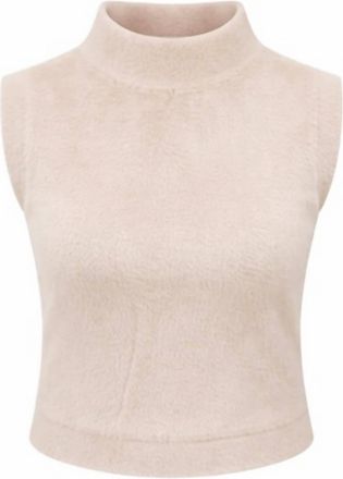 Dear John Denim Womens Halia Sleeveless Sweater Top In Peachy Cream