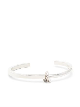 CC-Steding open silver bracelet - men - Silver Plated - One Size