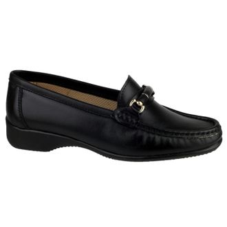 Cotswold Womens Barrington Ladies Loafer Slip On Shoes (Black) - Size EU 42