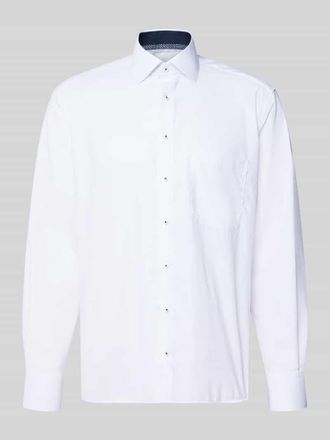 Eterna Comfort Fit Businesshemd aus Baumwolle mit Kentkragen in Weiss, Gr&ouml;&szlig;e 42