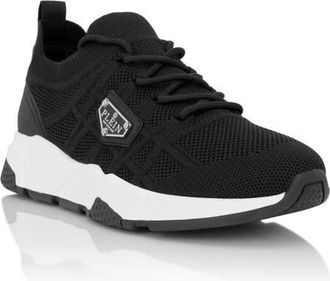 Philipp Plein Runner Sock Triangle Placca Unisex in Black at Nordstrom, Size 46