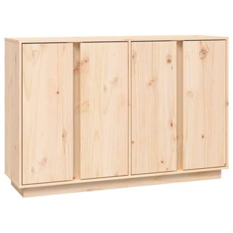 Berkfield Home Sideboard 120x35x80 cm Solid Wood Pine in Light Tan | Size: 120 x 35 x 80 cm