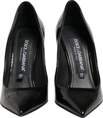 Dolce & Gabbana Womens Calf Leather Stiletto Black