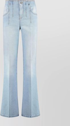 Victoria Beckham denim high-rise flared trousers