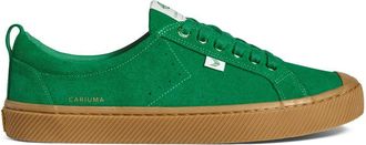Cariuma Oca Low suede lace-up sneakers - women - Suede - 5.5 - Green