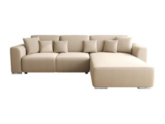 VENTE-UNIQUE.COM Sof&aacute; rinconera tela beige