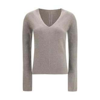 Rick Owens Gray Cashmere Womens Sweater