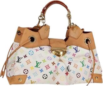 Louis Vuitton Pre-owned Vintage Monogram Multicolor Tote - Dames - Vintage Handtas - Wit - ONE Size - Leer - Vintage