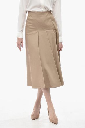 Dior Gonna Midi Svasata con Pince Trasversali Dior