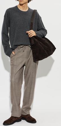 Etro Straight-leg Crease Trousers, Mens, Brown