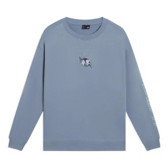 Li-Ning FW22 Logo Print Pullover Blue AWDS923-2