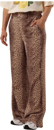 Refined Department Refined Department, Broeken, Dames, Bruin, S, Polyester, Luipaardprint Broek Puck