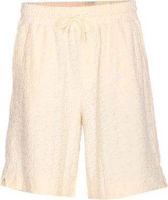 Dr&ocirc;le de Monsieur Casual Shorts, male, Beige, Size: S Short Monogramme