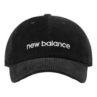 New Balance Wordmark Logo Corduroy Cap Black JACL1720BK