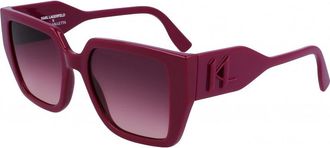 Karl Lagerfeld Womens KL6098S 52 501 Sunglasses - Red - One Size