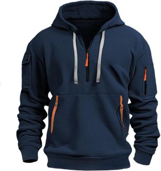 Generic Weighted Hoodie For Anxiety, Anxiety Hoodie For Men, Casual Loose Fit Ultra Soft Tactical Hoodies For Men With Pockets (Navy,5XL)