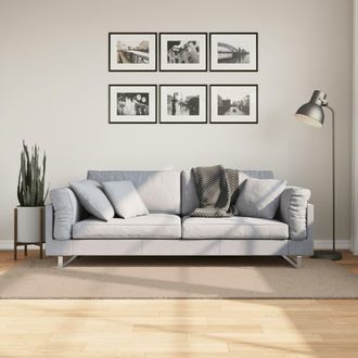Berkfield Home Rug HUARTE Short Pile Soft & Washable Sand 100x200 cm in Brown | Size: Medium
