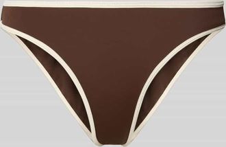 Neo Noir Neo Noir Bikinihose mit Kontraststreifen Modell JOVITA in Dunkelbraun, Gr&ouml;&szlig;e XL