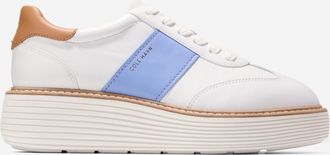 Cole Haan Womens &Oslash;riginal Grand Max Platform Sneakers - White Size 10.5
