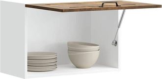 vidaXL Pensile da Cucina Kalmar Rovere Fumo in Legno Multistrato - Vidaxl