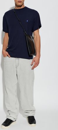 Jil Sander Crew Neck T-shirt, Mens, Navy Blue