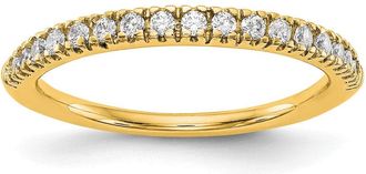 Diamond2Deal 14k Gold Lab Grown Diamond Wedding Band Ring 1/4Ct Clarity- VS Color- D-E