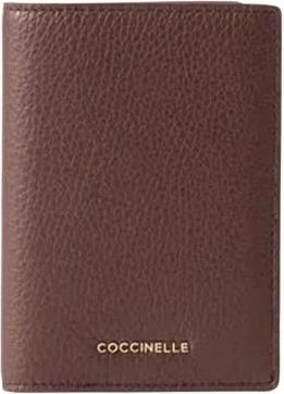 Coccinelle Metallic Soft Paspoorthouder - Dames - Portefeuilles - Bruin - ONE Size - Leer - Accessoires