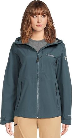 Columbia Ampli-Dry II Shell Womens Coat Everblue : XS, Cotton/Elastane