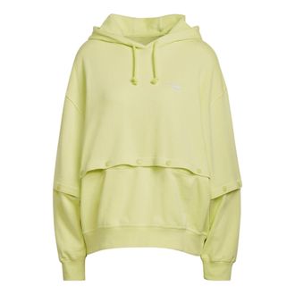 adidas (WMNS) adidas Always Original Snap-Button Hoodie Yellow HC5435