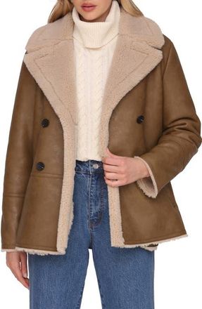 Avec Les Filles Faux Shearling Coat in Artichoke at Nordstrom, Size X-Small