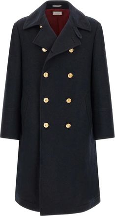 Brunello Cucinelli Hombre, Abrigos, Azul, Talla: L