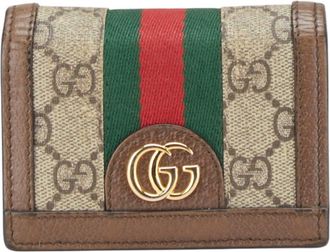 Gucci Brown Pvc Leather Wallet (Bi-Fold) (Pre-Owned)