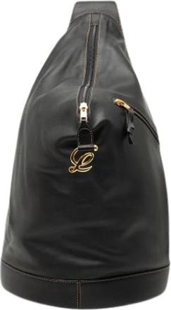 Loewe Pre-owned Shoulder Bags, female, Black, Size: ONE SIZE Pre-owned Leather Crossbody Bag