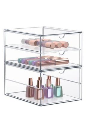 Sorbus Clear Acrylic Three-Drawer Cosmetics Organizer at Nordstrom Rack