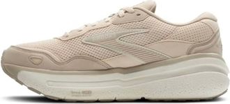 Brooks Womens Ghost Max 2 Suede And Leather Sneakers In Almond Peach/chateau/coconut