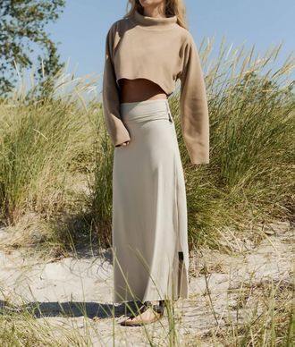 Henriette Steffensen Short Pullover In Camel