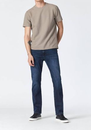Mavi Zach Straight Leg Jeans In Mid Tonal Ink