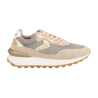 Voile Blanche Sneakers, female, Multicolor, 6 UK, Beige Trainers with Suede and Nylon