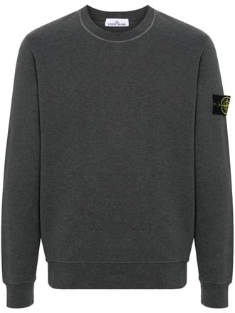 Stone Island Felpa con applicazione Compass - Grigio