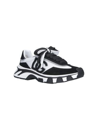 Dolce & Gabbana Logo-Embossed Low-Top Sneaker - White