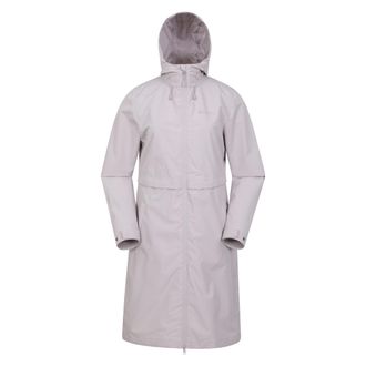 Mountain Warehouse Dames/Dames Hilltop Extra Lang Waterdicht Jasje (Licht Beige)