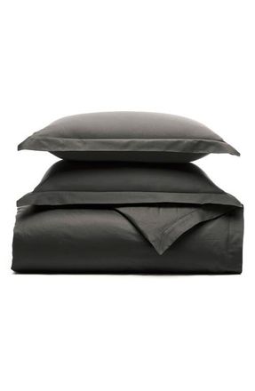 Boll & Branch Signature Hemmed Duvet Set in Night at Nordstrom, Size Full