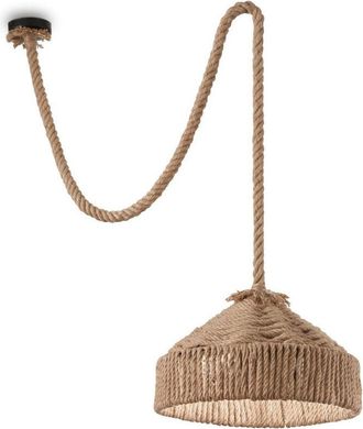 Ideal Lux Ideal Lux - Canapa - 1 Light Dome Ceiling Pendant Brown, E27